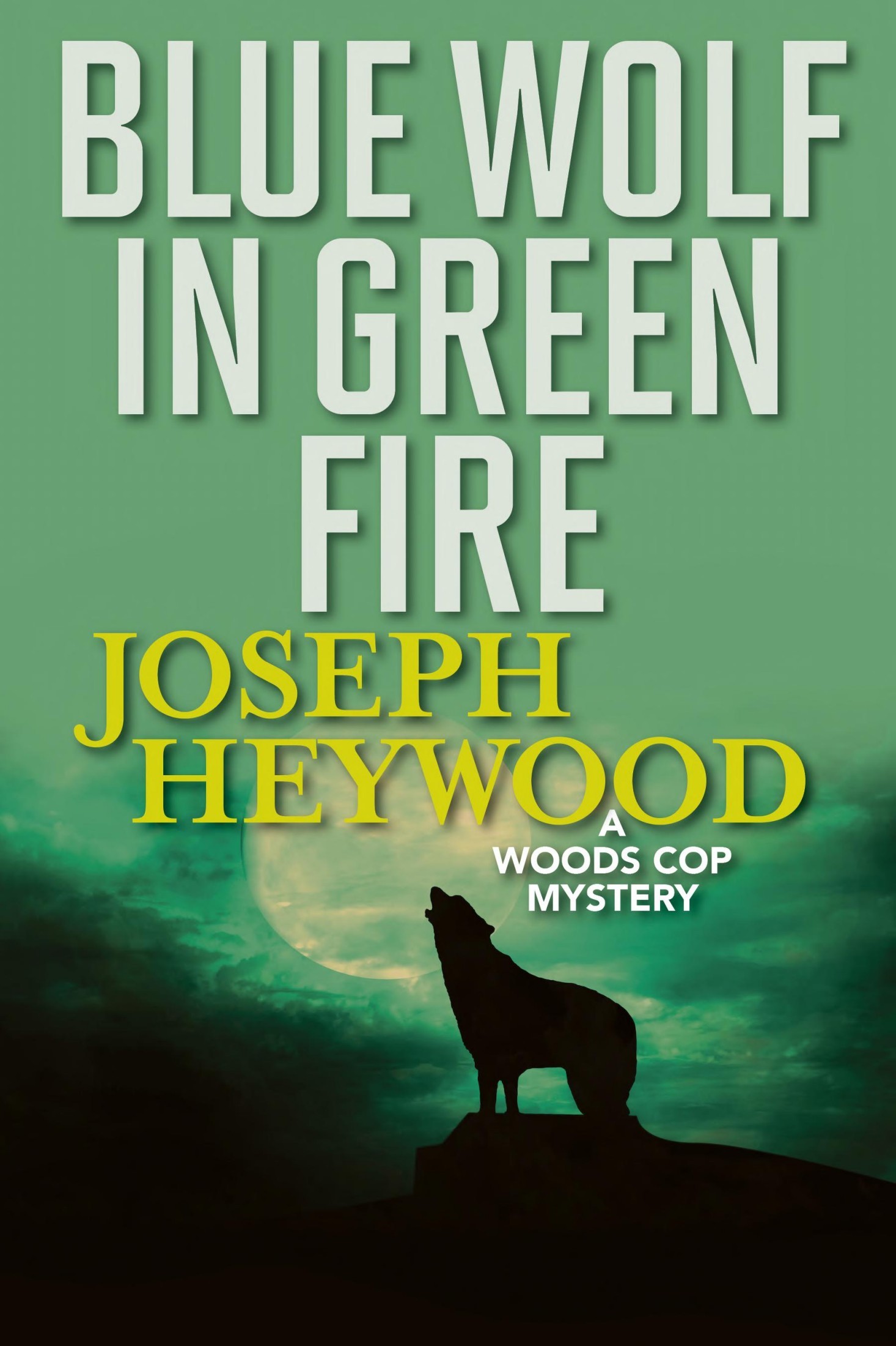 Blue Wolf in Green Fire