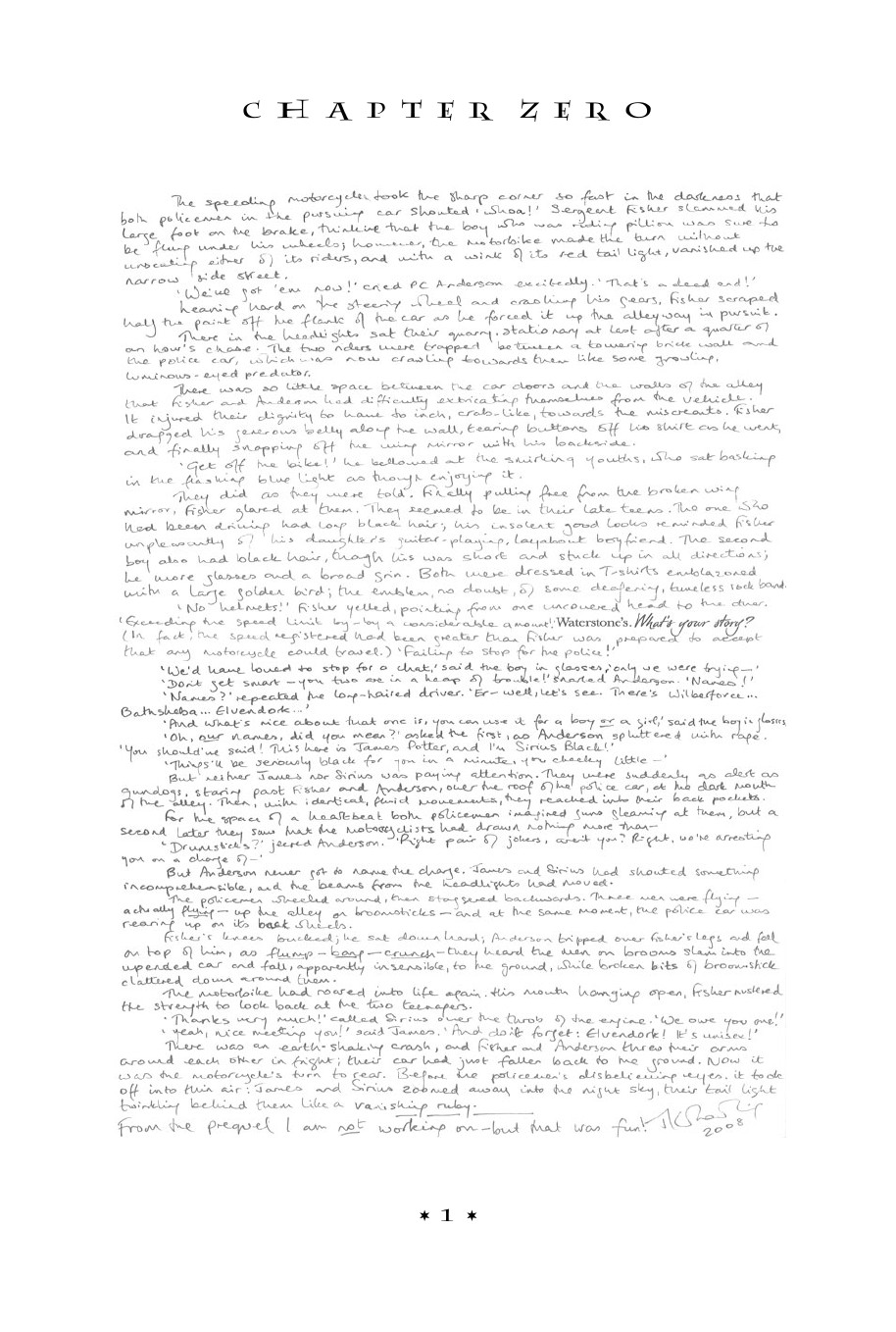 Harry Potter Prequel